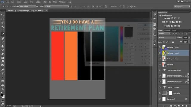 Vintage Cycling T-Shirt Design for Merch By Amazon in Photoshop Tutorial смотреть онлайн
