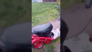 Обзор на мопед с двигателем от бензокосы