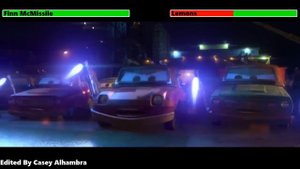 Cars 2 (2011) Oil Rig Chase with healthbars