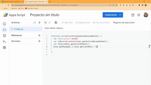 Arrastrar fórmulas automáticamente en Google SHEETS con GAS (Sin ArrayFormula) смотреть онлайн