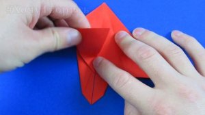 Как сделать стрекозу из бумаги - Оригами стрекоза