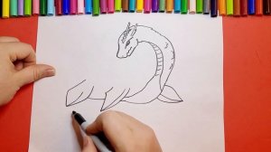 How to Draw Loch Ness Monster ( monster, nessie). Как рисовать Лохнесское чудовище