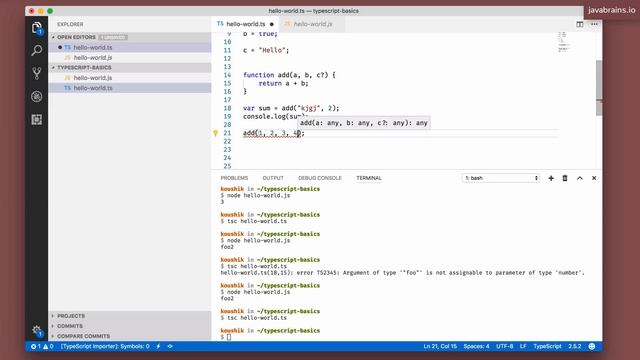 TypeScript Basics 9 - Typing with functions