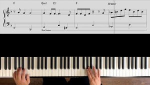 Jazz piano “Bye Bye Black Bird” Normal, Slow Speed & Sheet music