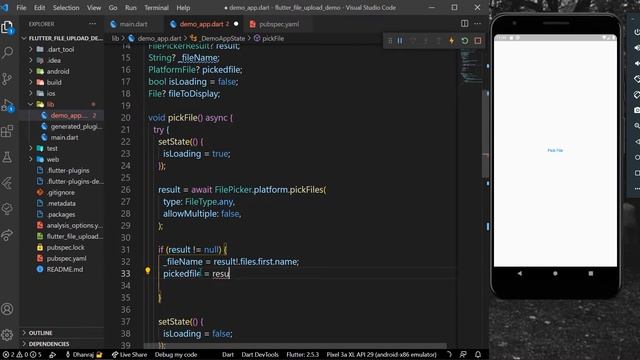 Flutter File Picker Tutorial Step by Step Video | Flutter Tutorial