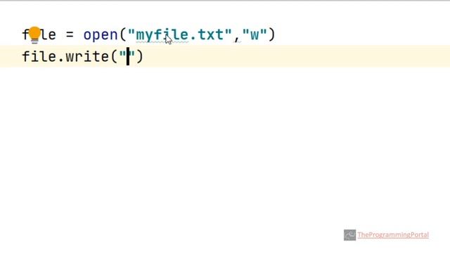 Python program to create and write to a Text File
