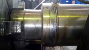 Наплавка плунжера ст. 35 проволокой 30Х13