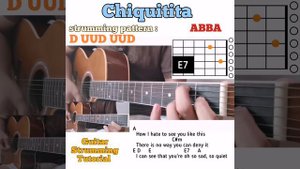 Chiquitita - ABBA guitar chords w/ lyrics & strumming tutorial