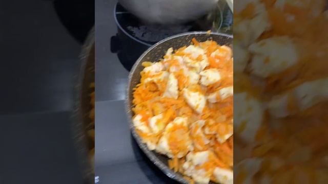 Перловка с курицей и грибами