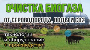 Очистка биогаза от сероводорода, влаги, CO2 и других примесей | Фильтрация и обогащение биометана