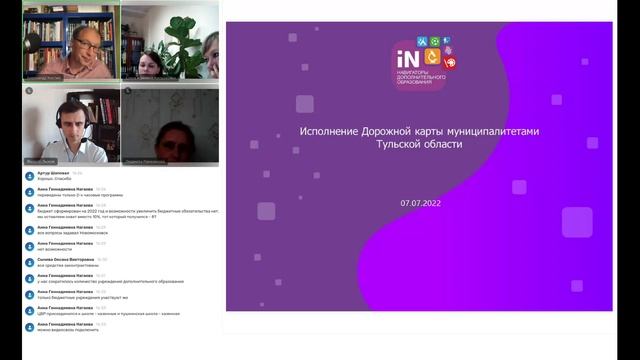 02. Исполнение дорожной карты по ПФДОД муниципалитетами Тульской области - ВКС [07.07.2022]