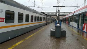 "2 года МЦД!" Электропоезд ЭП2Д-0065 ЦППК станция Лобня МЦД-1 21.11.2021