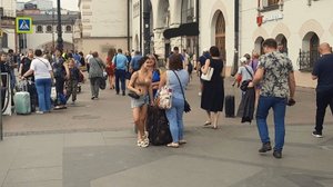 Как пройти из перрона Казанского вокзала в Москве на станцию Д4, Д2 Площадь трёх вокзалов МЦД D4, D2
