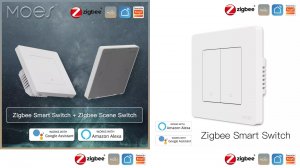 Кнопочный переключатель MOES ZigBee3 push button switch