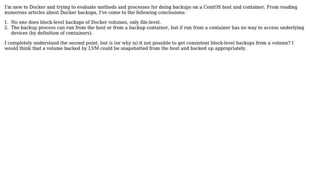 DevOps & SysAdmins: Block level backups of Docker volumes смотреть онлайн