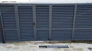 Забор жалюзи Ral 7024 покрытие «стальной бархат» объект - «НАБЕРЕЖНАЯ ДАГОМЫС»