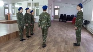 Строевая подготовка, учащиеся 10 класса МКОУ СОШ 5, г.Светлоград.