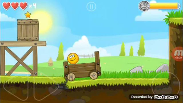 Прохождение игры ,,Красный шарик,,Зелёные холмы.