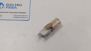 Gauss LED G9 AC85-265V 3W 4100K, обзор светодиодной лампы от electropara.ru