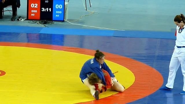 Первенство России по самбо 2016. Финал 60 кг юниорки смотреть онлайн