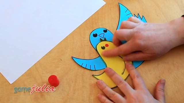 DIY Открытки ❤️ Открытка с птичками из бумаги смотреть онлайн