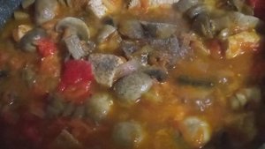 Тушёное мясо с грибами!!!