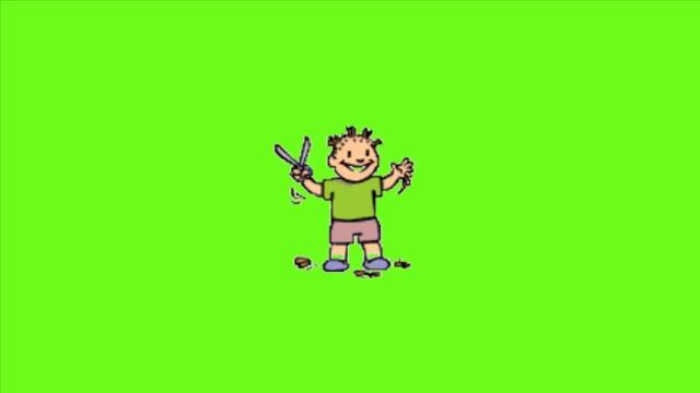 Футаж на хромакее  парикмахер