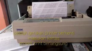 Tes print tanpa komputer Epson LX300+ / Lx300 / LX310
