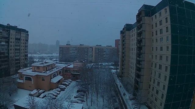 С первым днем зимы! В Санкт-Петербурге наступила зима! Идет снег!