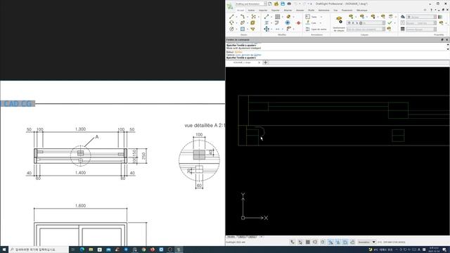DraftSight : Les Fondamentaux 56 : fenêtres coulissantes, élévation, section, vue détaillée смотреть онлайн