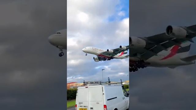 Huge Plane Landing At Heathrow Airport | Heathrow Airport Live | Emirates Airlines