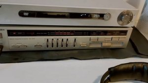 Technics stereo integrated amplifier SU-Z450 50W ok, equalizer ko + Sony DVP-LS500 problemi lettura