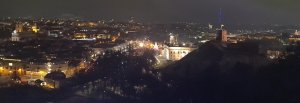 Вечерний город Вильнюс, Литва.