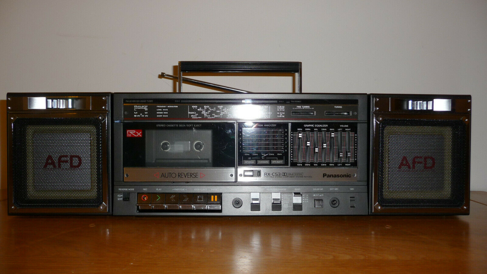 Vintage 1980s Panasonic rx-c53 Boombox Stereo.