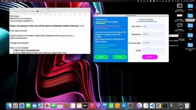 Atarbals modern Antivirus. Python Antivirus GUI. Tkinter смотреть онлайн