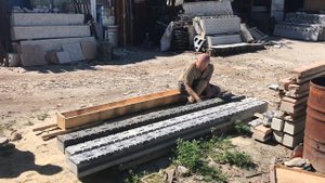 Распалубка бетонного столба из формы АБС пластика