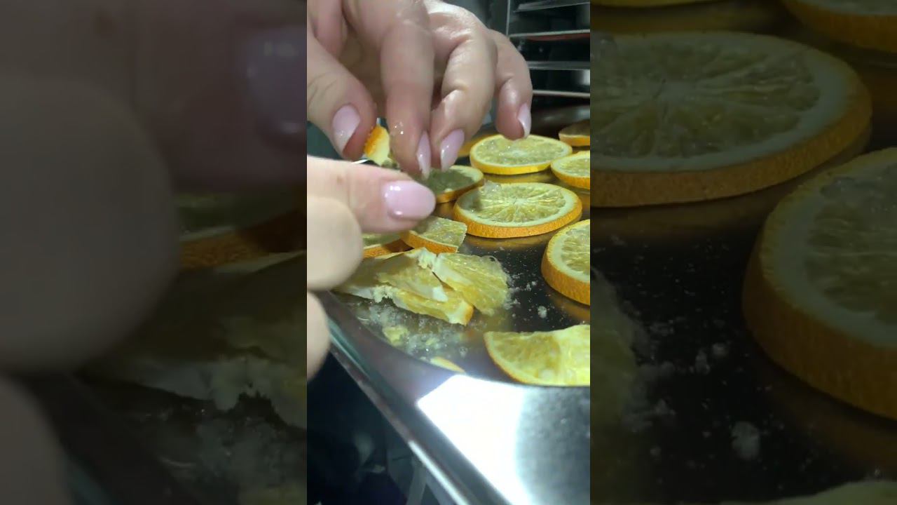 Сублимационная установка B-tasty: сублимация апельсинов