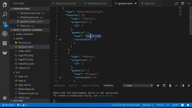 03. React + Leaflet. Component Lifecycle. Geojson смотреть онлайн