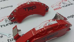 Накладки на суппорта TRD (RED+Black) на Toyota Land Cruiser