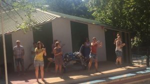 Веселая лагерная зарядка  на песню "Вставай, с первыми лучами вставай"