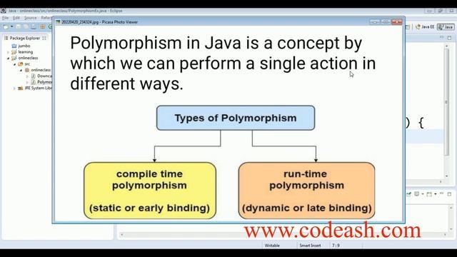Polymorphism in java | Types of polymorphism in java | Part 1
