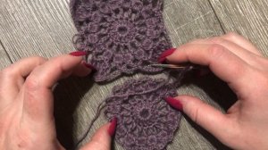 Бабушкин квадрат крючком. Способ соединения мотивов.