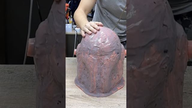 Mandalorian helmet cosplay diy #shorts