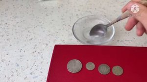 Чистка серебряных монет при помощи Лимонной кислоты . Простой способ
