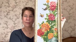 #6 очень много вышитых работ!) оформленные и рулон