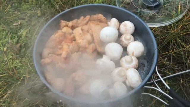 Шампиньоны и куриная грудка смотреть онлайн