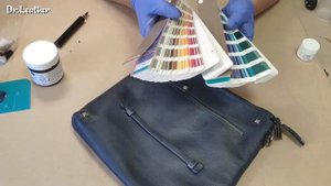 Покраска и восстановление кожаной сумки Valentino - Dr.Leather