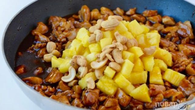 Рецепт курицы с ананасом