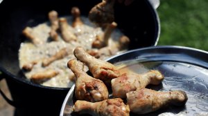 Курица в грибном соусе. Простой и очень вкусный рецепт.