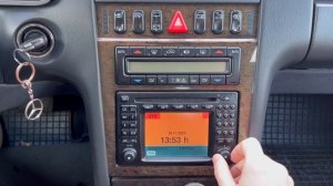 Настройка часов w210 рестайлинг - (для тех, у кого в меню НЕТ настроек) + AUX